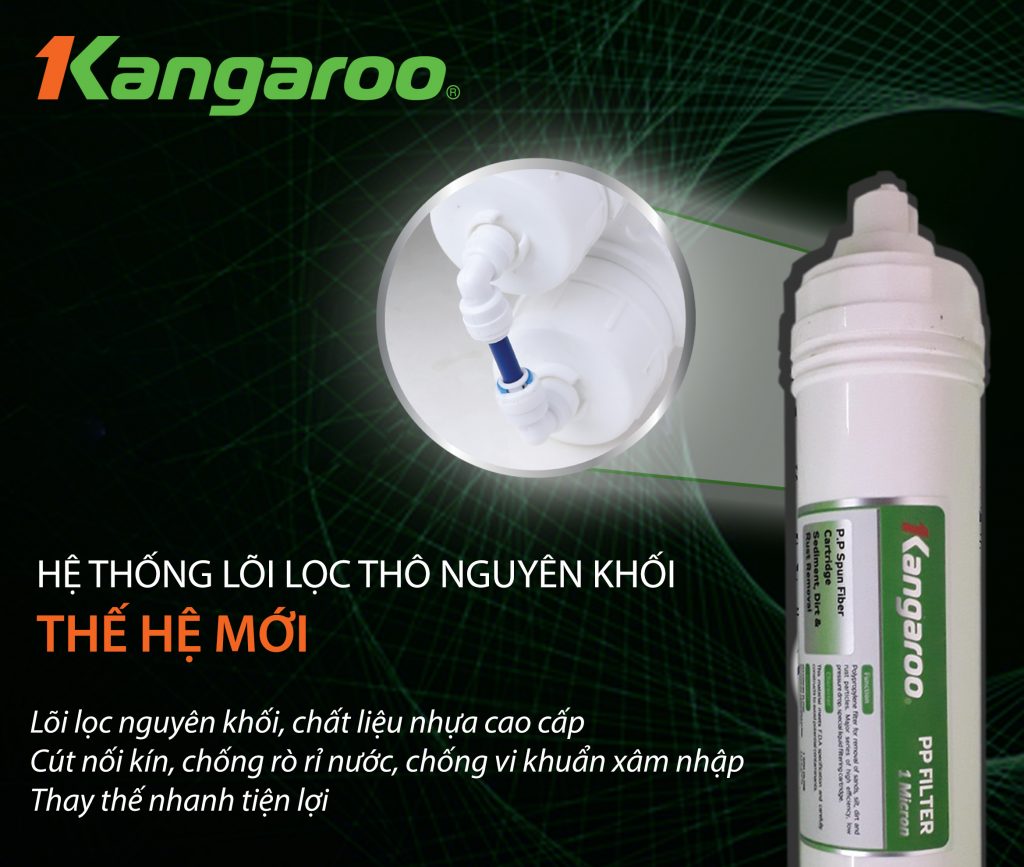 Máy lọc nước Kangaroo Hydrogen 2 vòi KG100HK