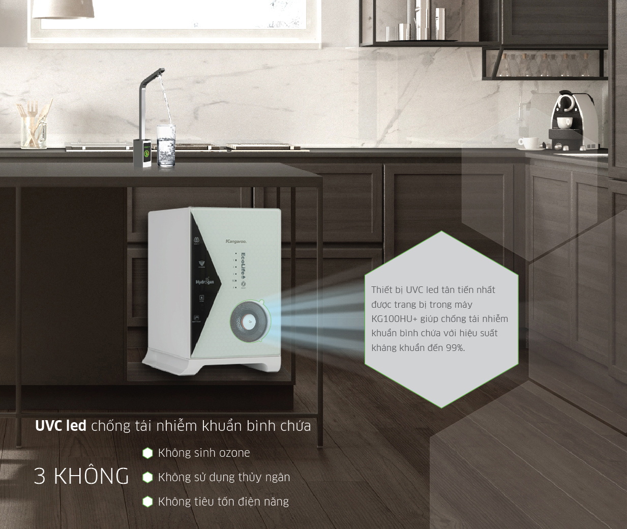 Máy lọc nước Hydrogen KG100HU+