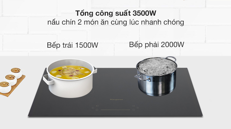 Bếp từ đôi Thái lan Kangaroo KG851i