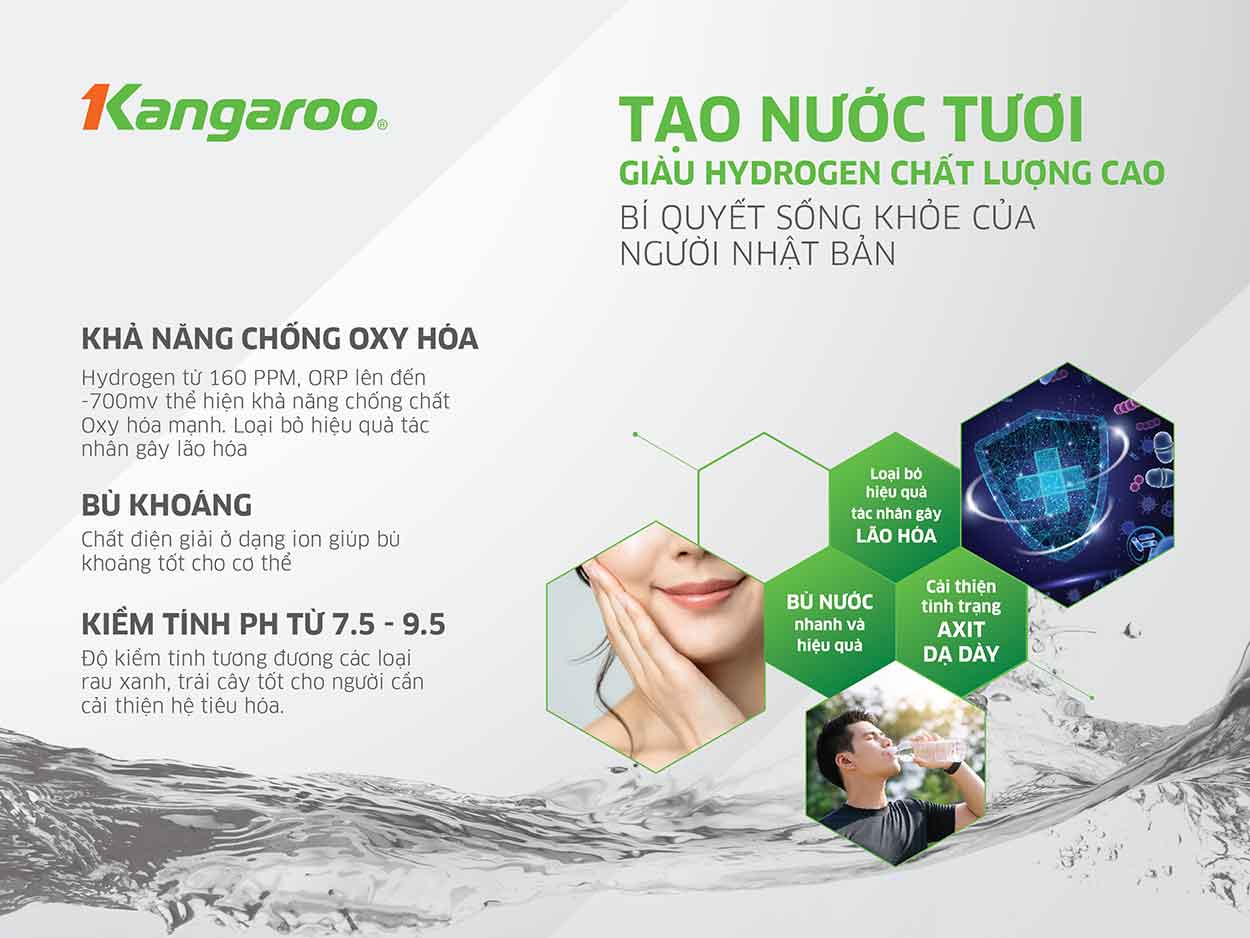 Máy lọc nước Kangaroo Hydrogen KG400HU