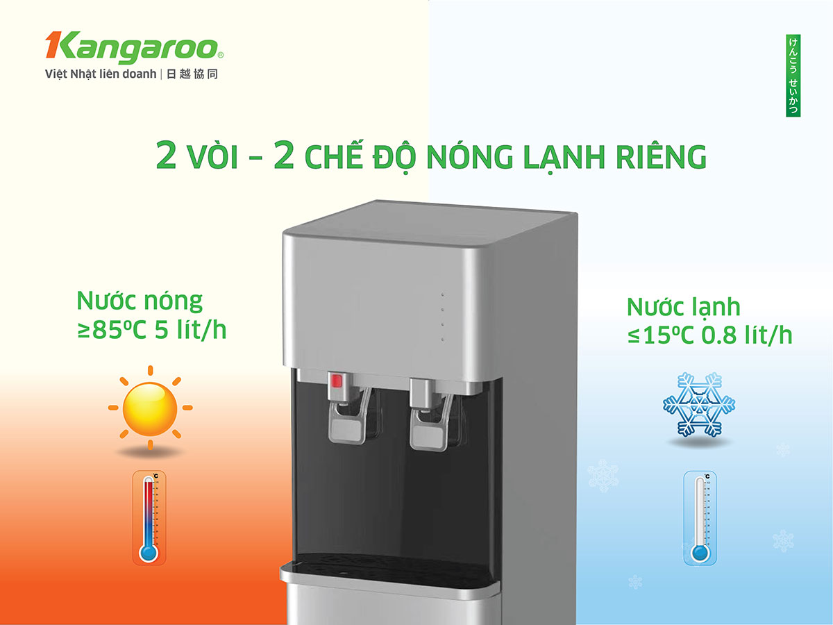 Máy làm nóng lạnh nước uống Kangaroo KG57A3