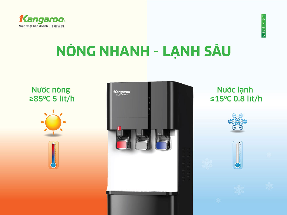 Máy làm nóng lạnh nước uống Kangaroo KG599A3