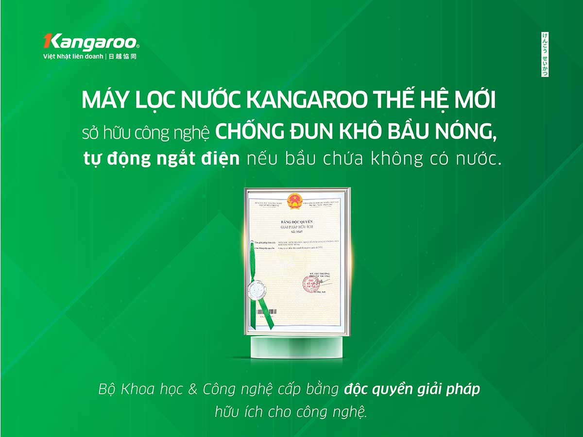 Máy lọc nước Kangaroo Hydrogen ion kiềm nóng lạnh KGHC12A2