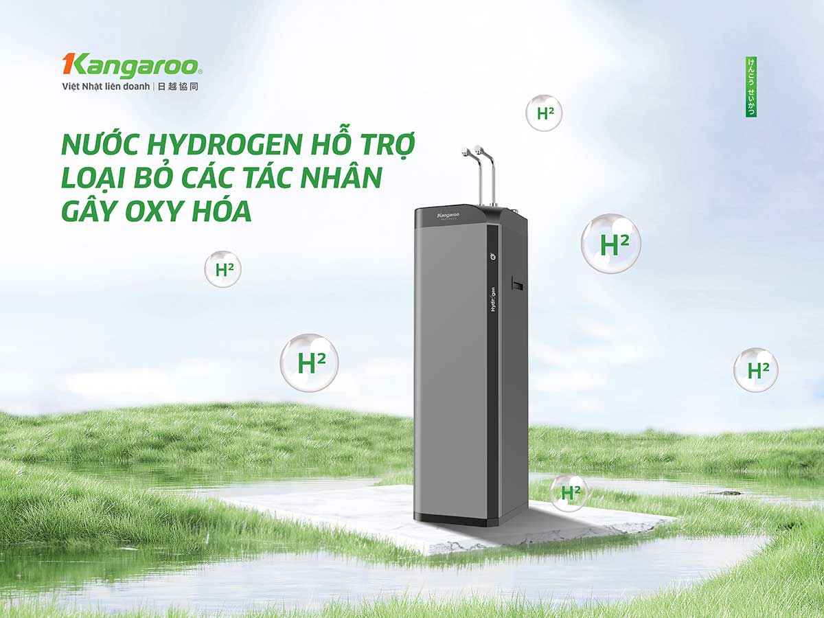 Máy lọc nước Kangaroo Hydrogen nóng lạnh Waterfall KG10W6