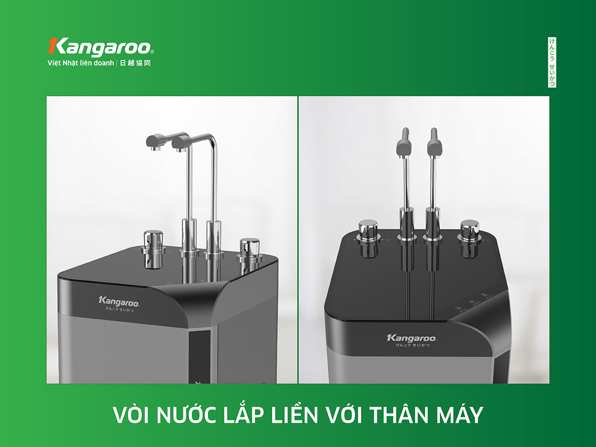 Máy lọc nước Kangaroo Hydrogen nóng lạnh Waterfall KG10W6