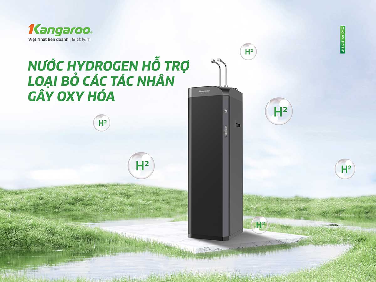 Máy lọc nước Kangaroo Hydrogen nóng lạnh Waterfall KG10W8