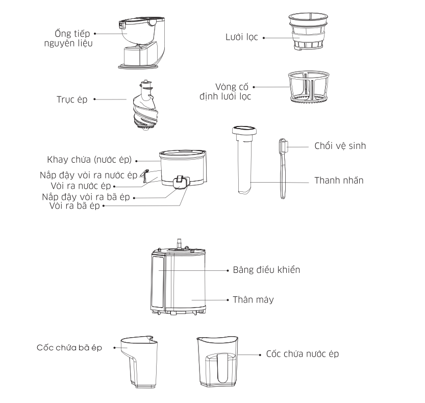 Máy ép chậm Kangaroo KG200SJD1