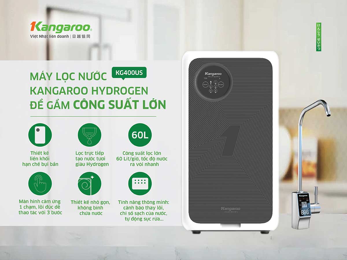 Máy lọc nước Kangaroo Hydrogen KG400US