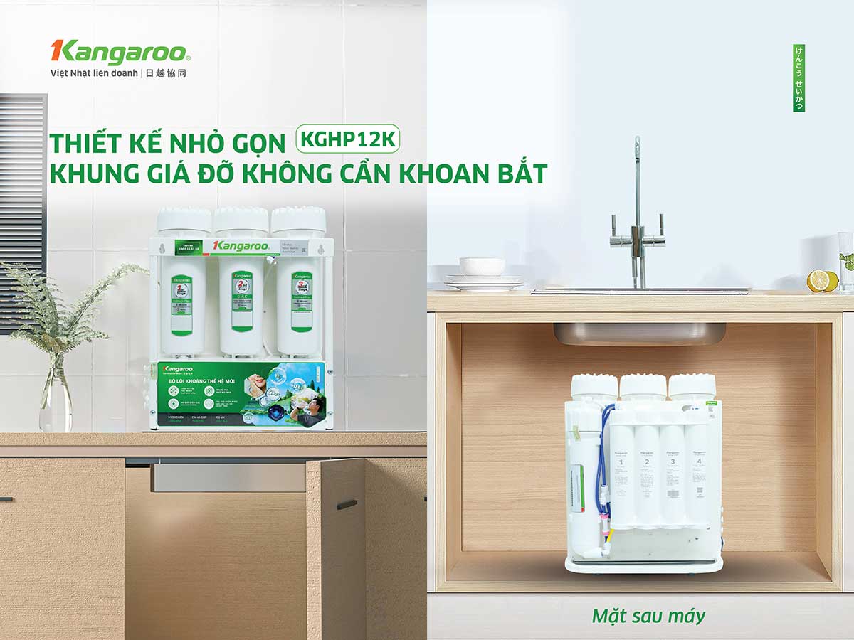 Máy lọc nước để gầm Kangaroo Hydrogen KGHP12K