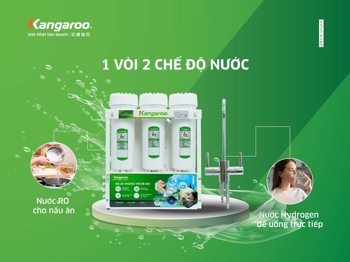 Máy lọc nước để gầm Kangaroo Hydrogen KGHP12K