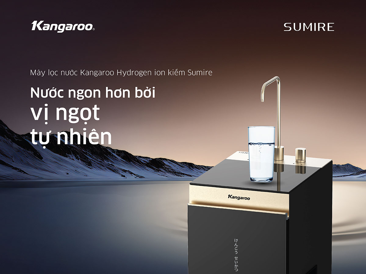Máy lọc nước Kangaroo Sumire Hydrogen ion kiềm KGEP13A1