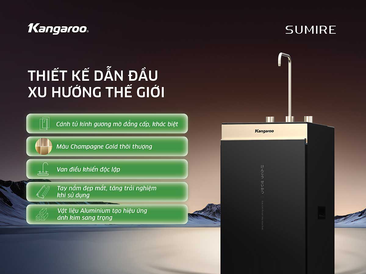 Máy lọc nước ion kiềm Kangaroo Hydrogen KGEP12A1 Máy lọc nước ion kiềm Kangaroo Hydrogen KGEP12A1