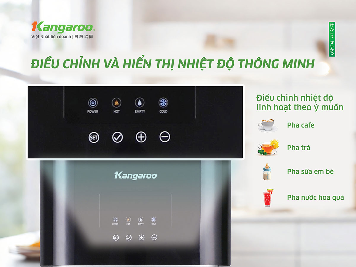 Máy làm nóng lạnh nước uống Kangaroo KGWD03BT1D Máy làm nóng lạnh nước uống Kangaroo KGWD03BT1D