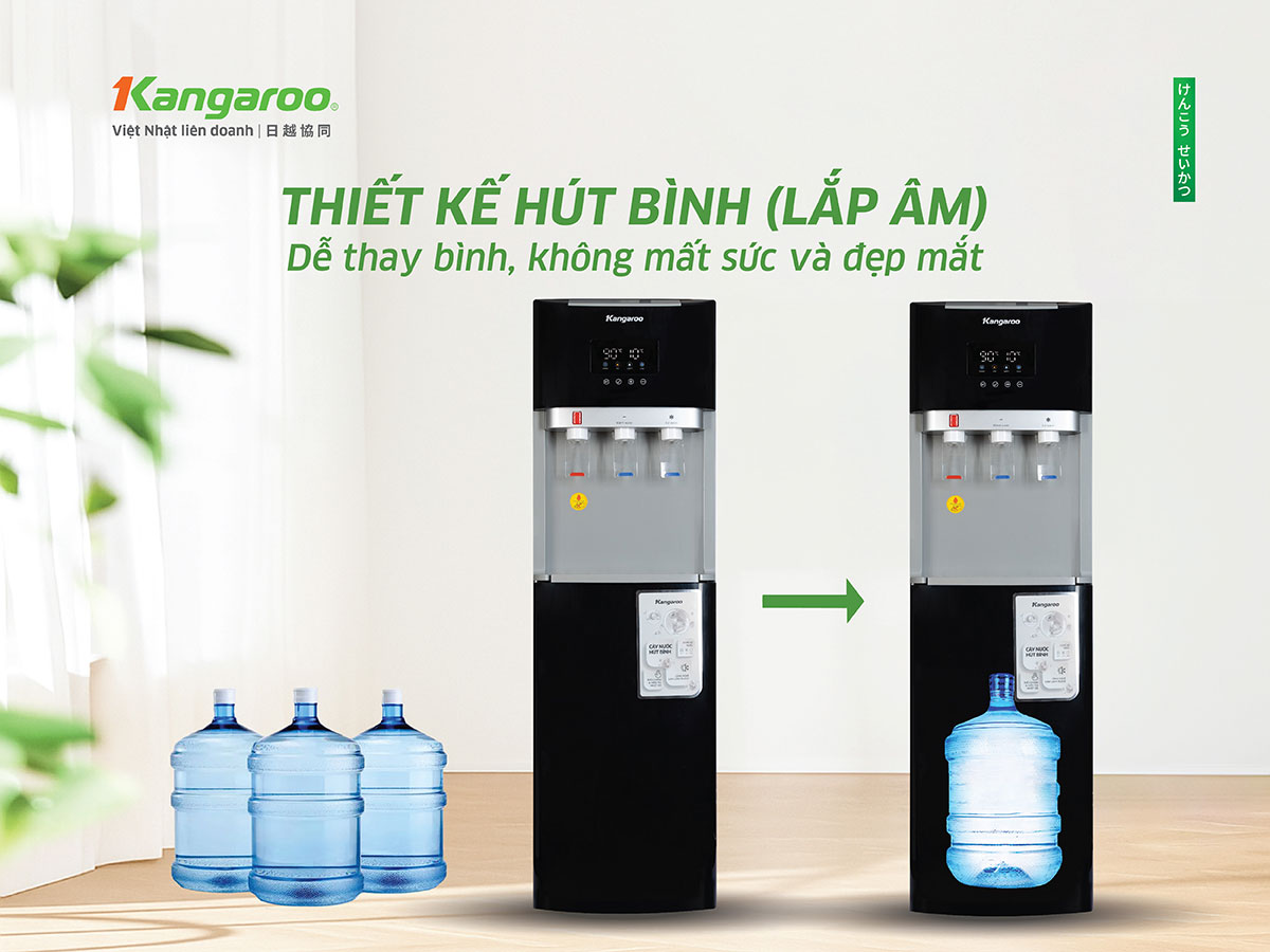 Máy làm nóng lạnh nước uống Kangaroo KGWD03BT1D Máy làm nóng lạnh nước uống Kangaroo KGWD03BT1D